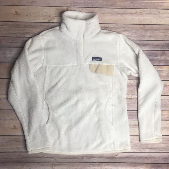 Patagonia Tops - Patagonia Re-Tool Snap T Pullover White